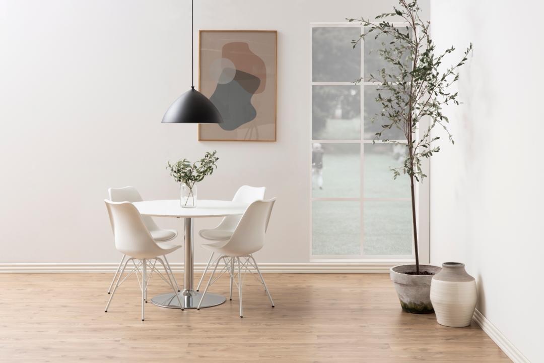 Eetkamerstoel Eris 8211 Wit Pu 8211 Metaal Minimale Bestelling 2 Stuks