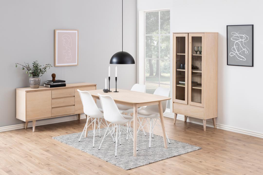 Eetkamerstoel Eris 8211 Wit Pu 8211 Metaal Minimale Bestelling 2 Stuks
