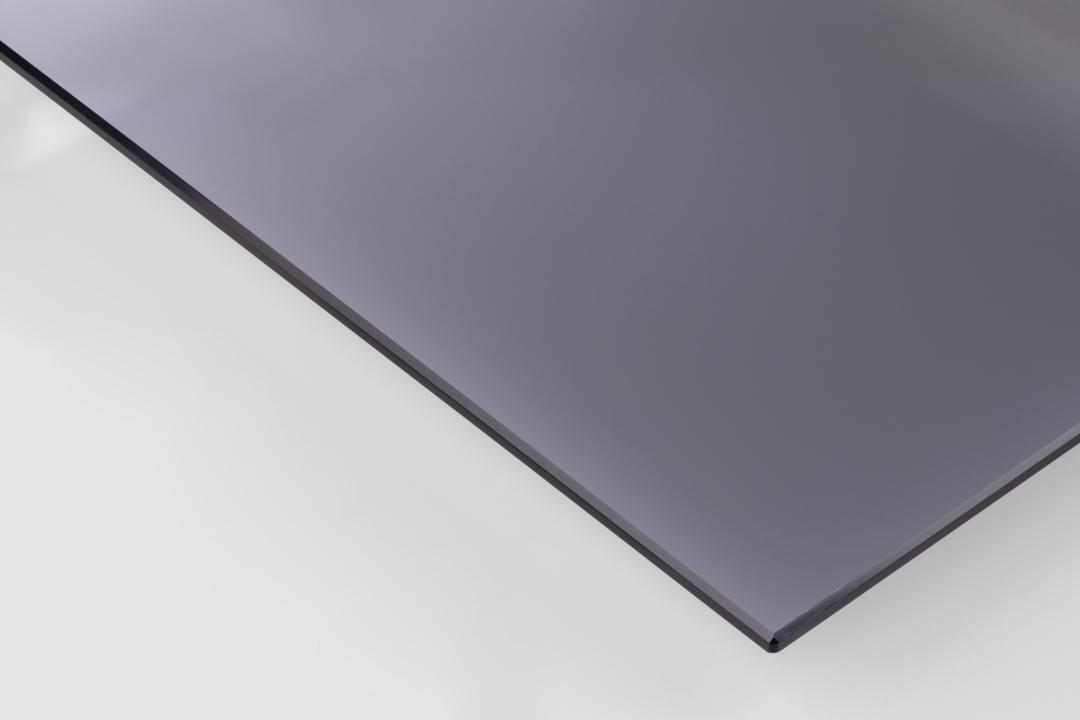 Bijzettafel Kruis 8211 Gerookt Glas Zwart Metaal