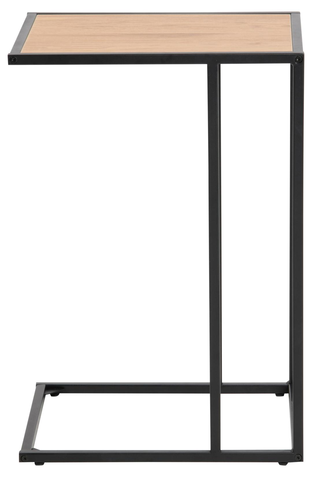 Bijzettafel Seaford 8211 Zwart Eiken Melamine