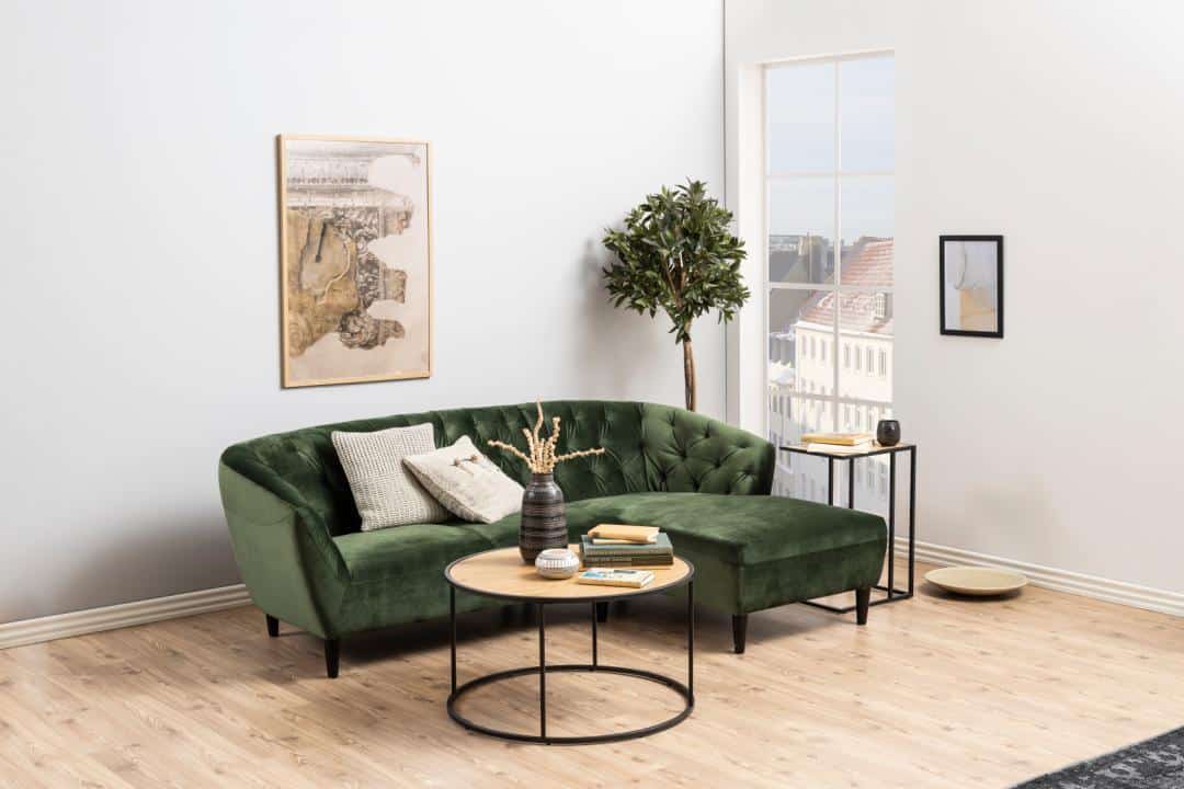 Bijzettafel Seaford 8211 Zwart Eiken Melamine
