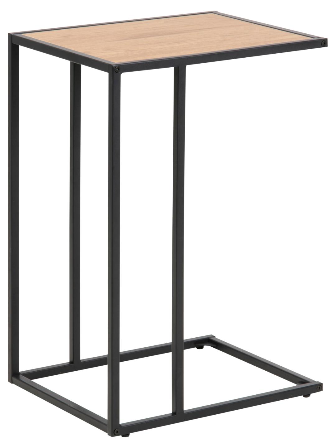 Bijzettafel Seaford 8211 Zwart Eiken Melamine