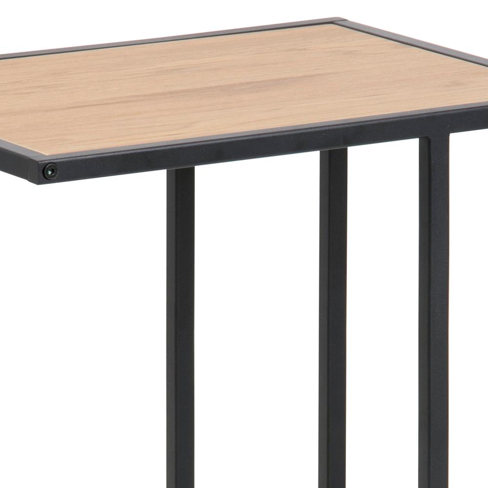 Bijzettafel Seaford 8211 Zwart Eiken Melamine