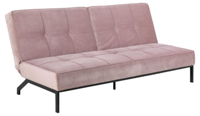 Slaapbank Perugia 8211 Stof Dusty Rose
