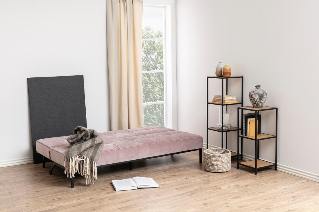 Slaapbank Perugia 8211 Stof Dusty Rose