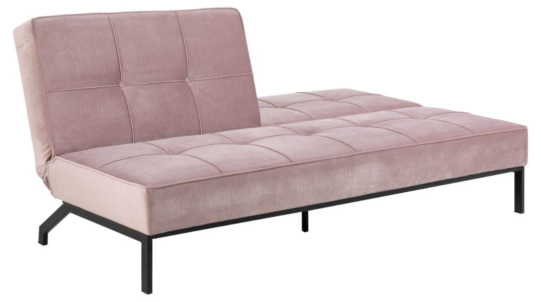 Slaapbank Perugia 8211 Stof Dusty Rose