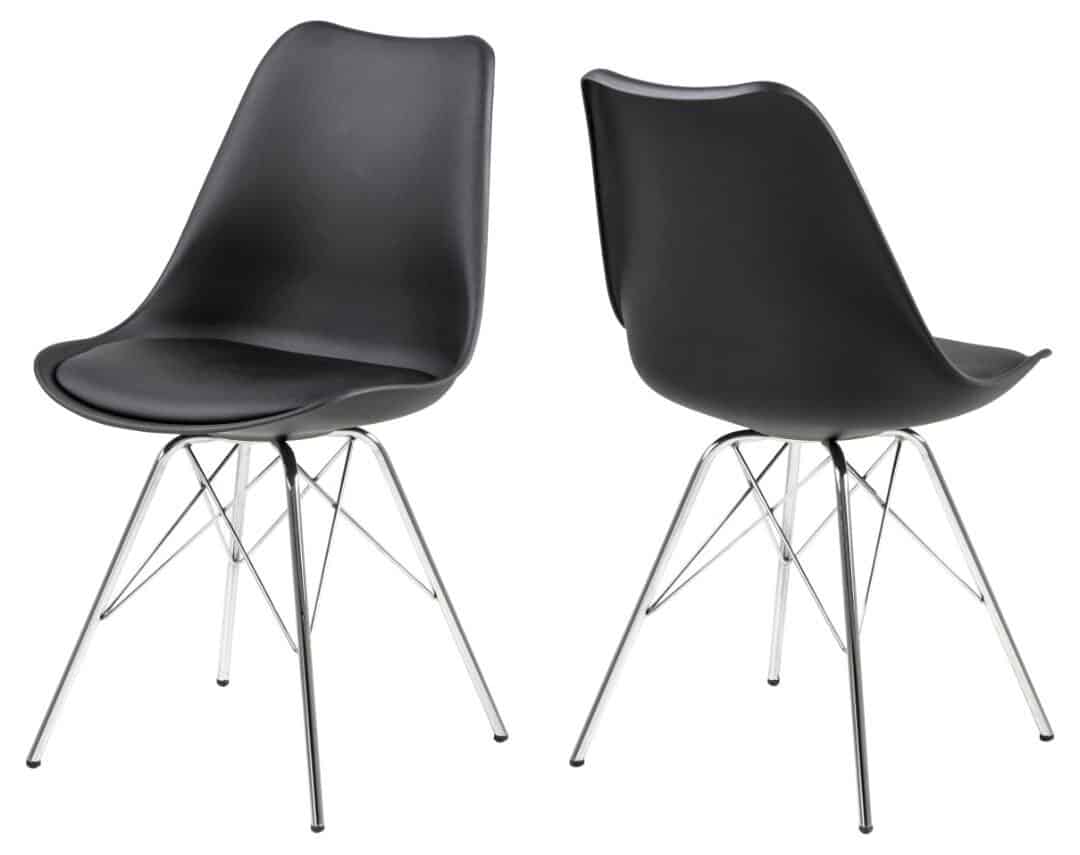 Eetkamerstoel Eris 8211 Zwart Pu 8211 Metaal Minimale Bestelling 4 Stuks Eetkamerstoel Eris 8211 Zwart Pu 8211 Metaal Minimale Bestelling 4 Stuks