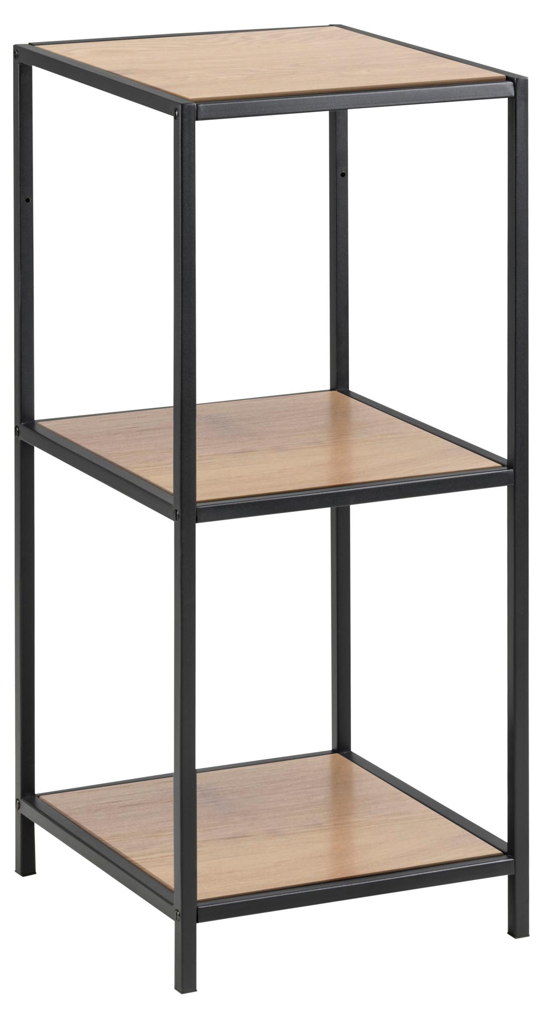 Boekenkast Seaford 8211 Zwart Metaal 8211 Eikenhout