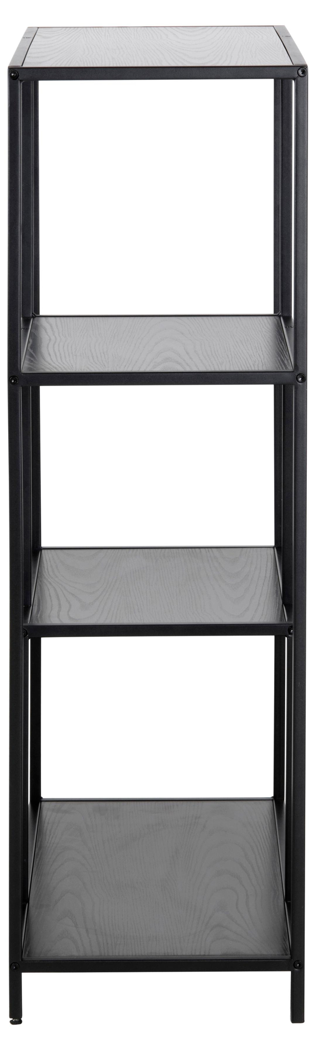 Boekenkast Seaford 8211 Zwart Mat Staal 8211 Zwart Eiken Melamine