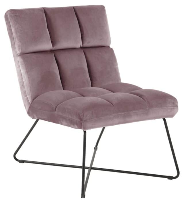Loungestoel Alba 8211 Stof Oud Roze