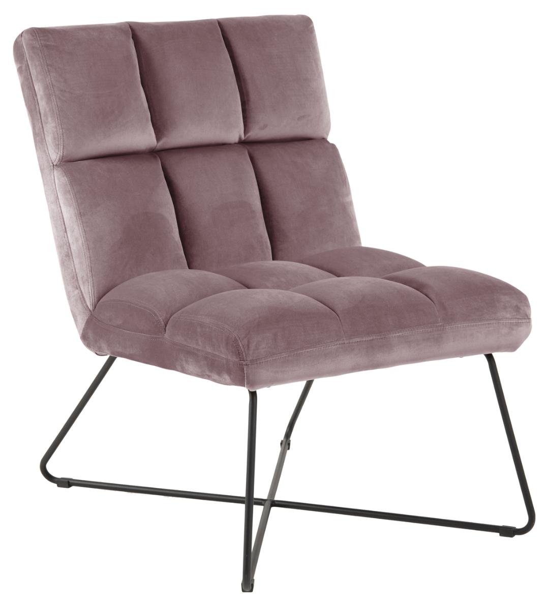 Loungestoel Alba 8211 Stof Oud Roze
