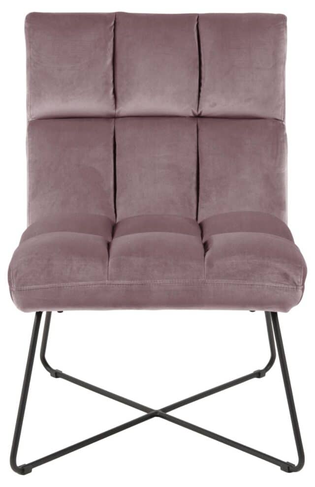 Loungestoel Alba 8211 Stof Oud Roze