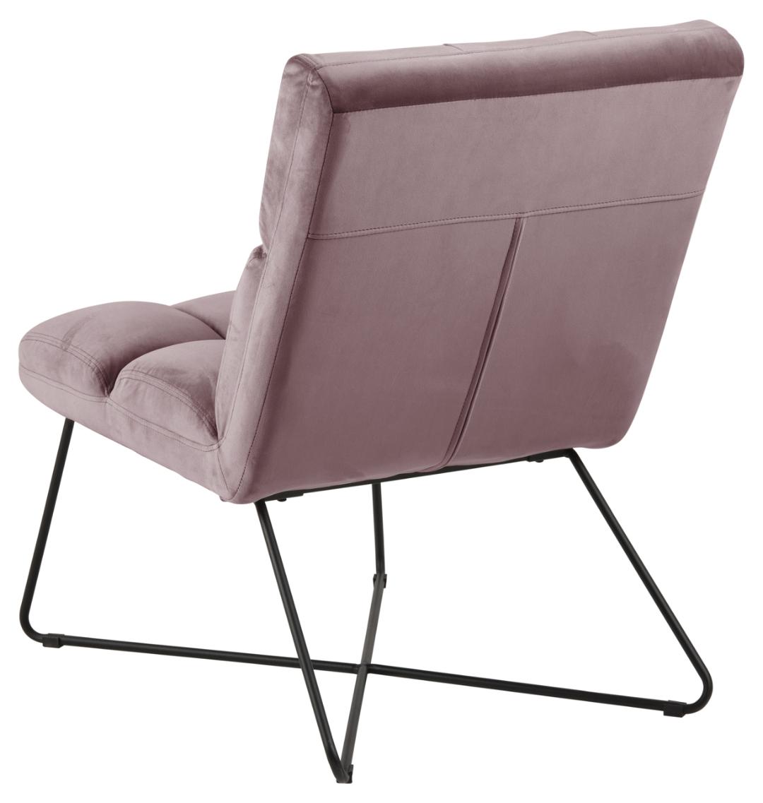 Loungestoel Alba 8211 Stof Oud Roze