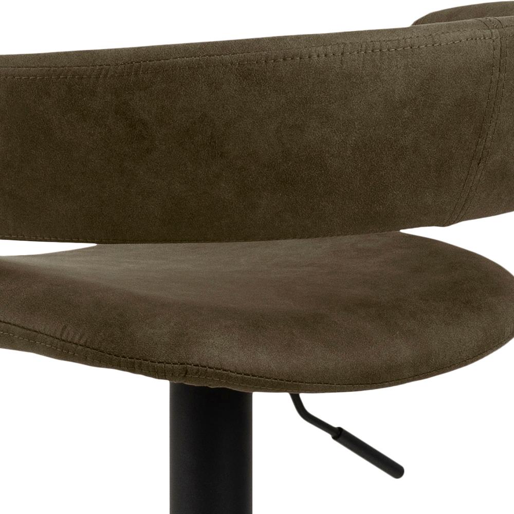 Barkruk Grace 8211 Stof Olijfgroen 8211 Zwart Metaal Minimale Bestelling 2 Stuks