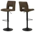 Barkruk Sylvia - Stof Preston olijfgroen - Staal (minimale bestelling 2 stuks)