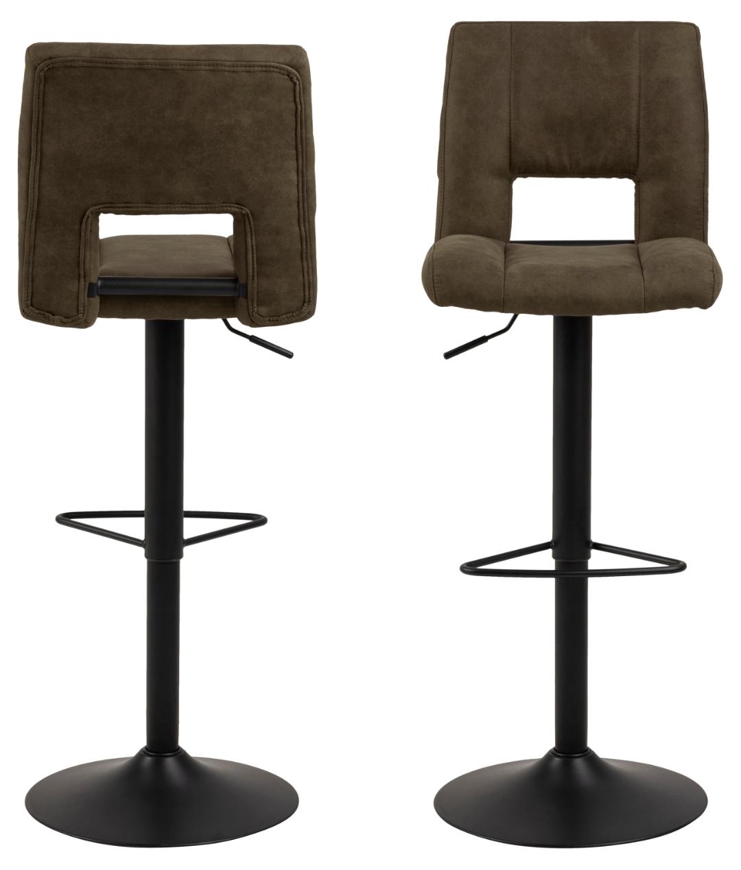 Barkruk Sylvia 8211 Stof Preston Olijfgroen 8211 Staal Minimale Bestelling 2 Stuks