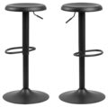 Barkruk Finch - Mat zwart metaal - Verstelbaar (minimale bestelling 2 stuks)
