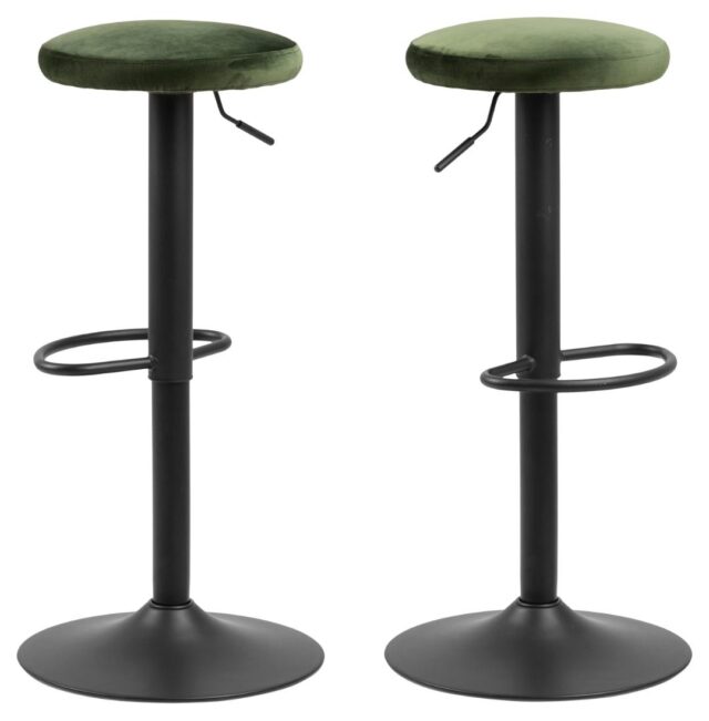 Barkruk Finch 8211 Stof Vic Bosgroen 8211 Staal Minimale Bestelling 2 Stuks