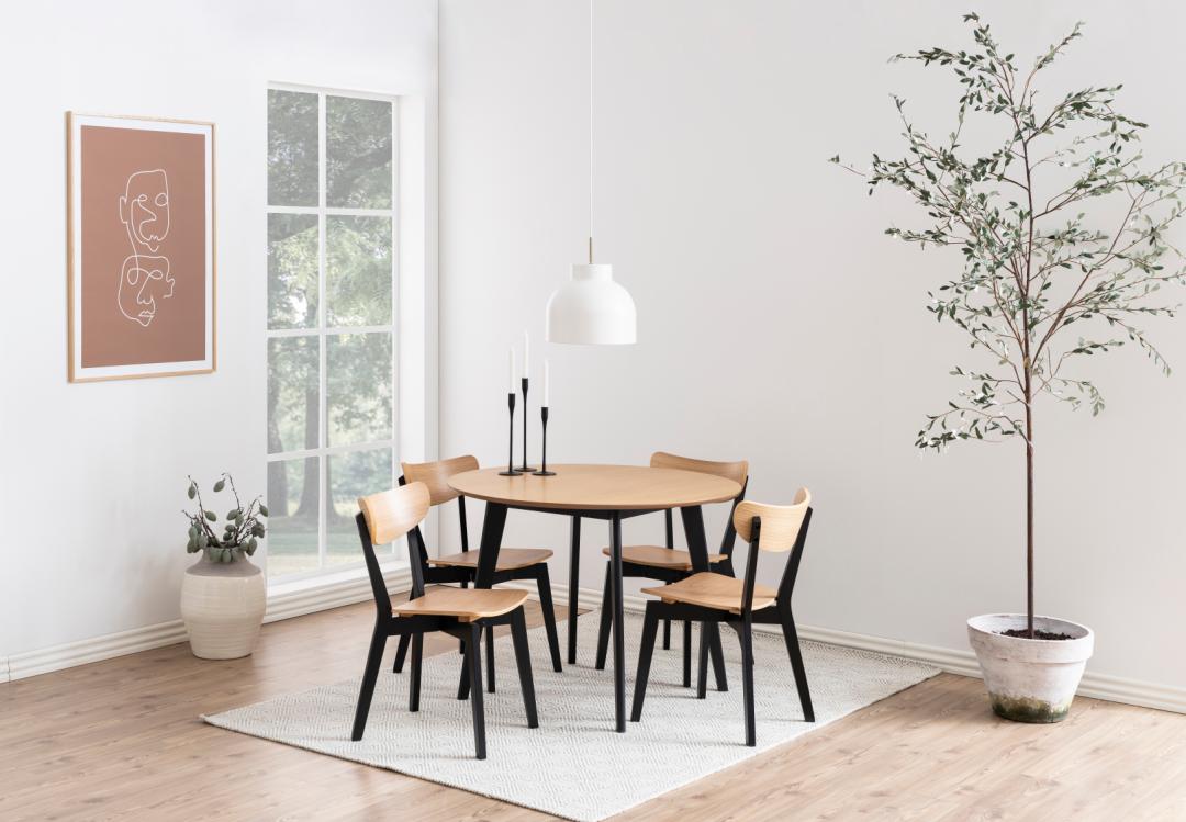 Eetkamertafel Roxby 8211 Eiken Fineer 8211 105cm