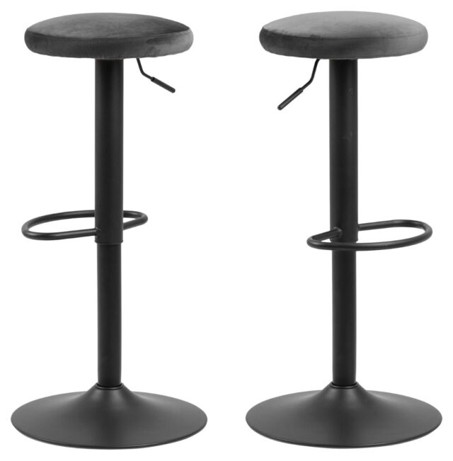 Barkruk Finch 8211 Stof Vic Donkergrijs 8211 Staal Minimale Bestelling 2 Stuks