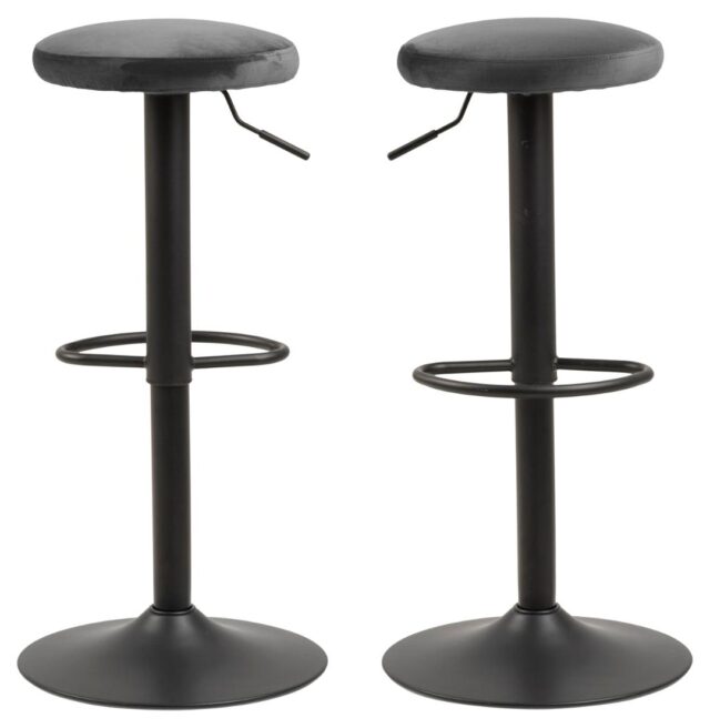 Barkruk Finch 8211 Stof Vic Donkergrijs 8211 Staal Minimale Bestelling 2 Stuks