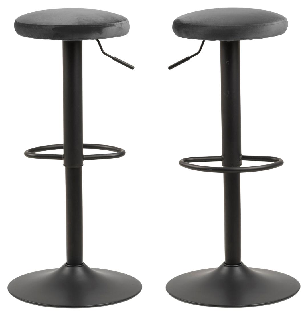 Barkruk Finch 8211 Stof Vic Donkergrijs 8211 Staal Minimale Bestelling 2 Stuks