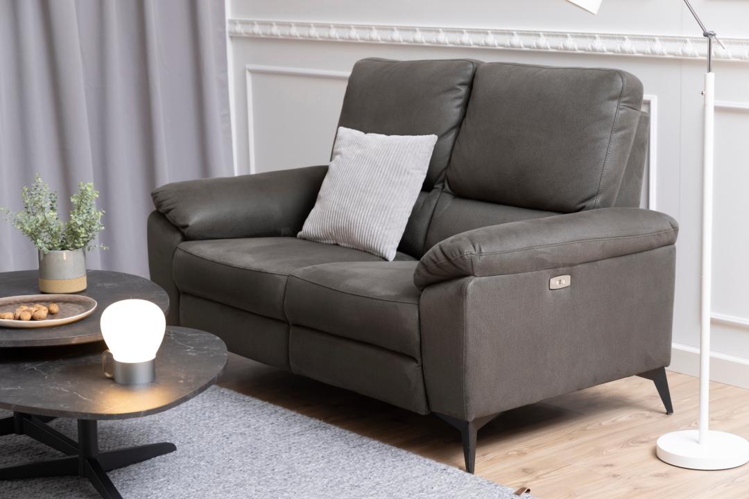 2 Zitsbank Rana Met Relax 8211 Stof Barry Grijs
