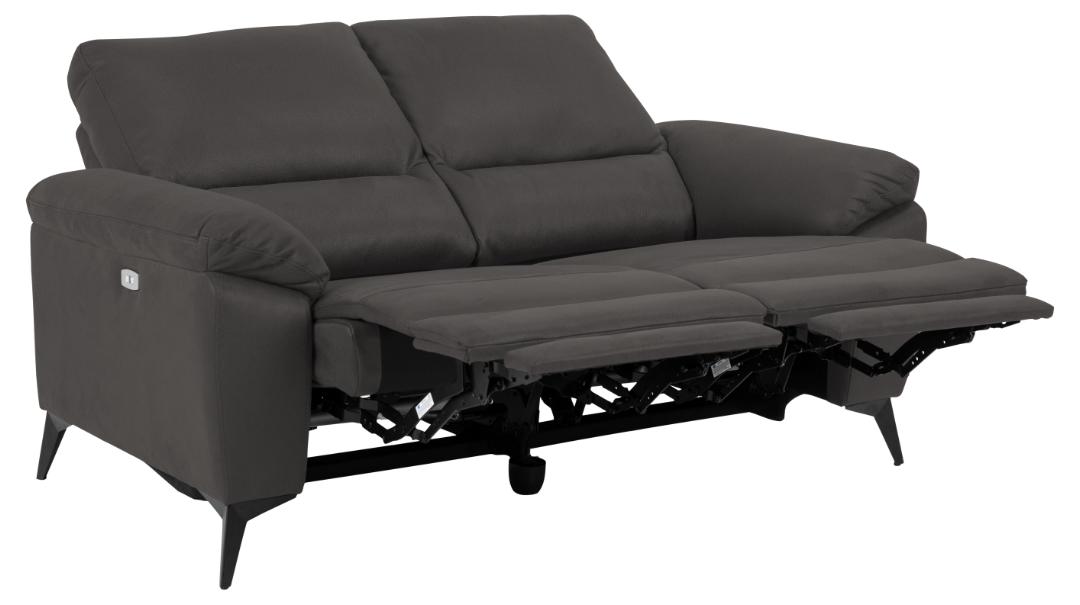 2 Zitsbank Rana Met Relax 8211 Stof Barry Grijs