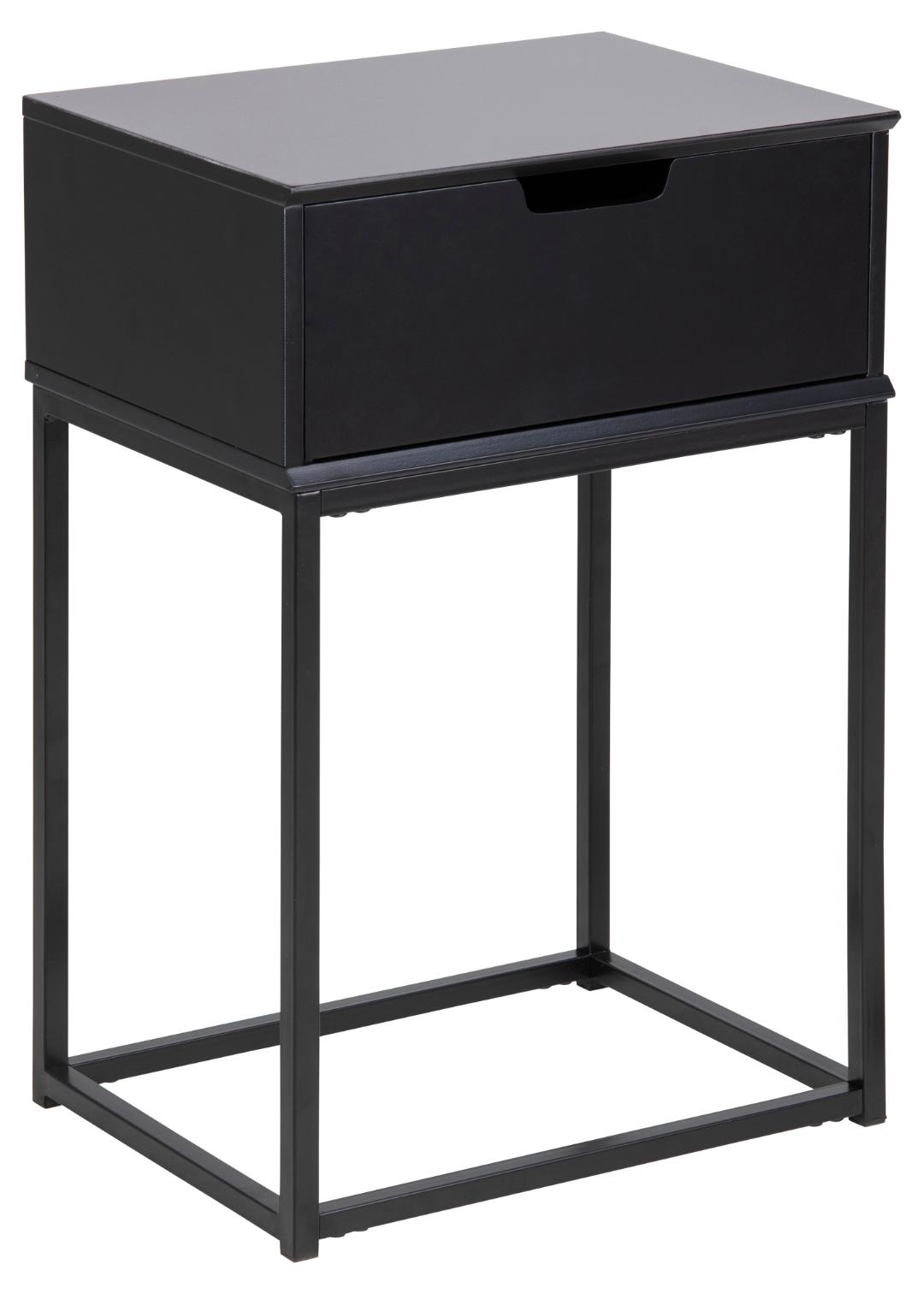 Nachtkastje Mitra 8211 Zwart Mdf