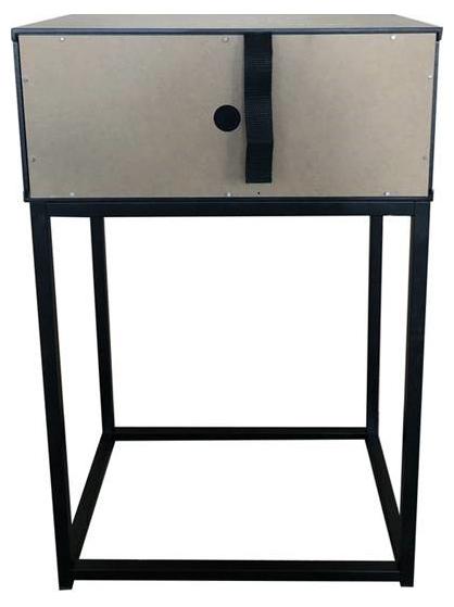 Nachtkastje Mitra 8211 Zwart Mdf