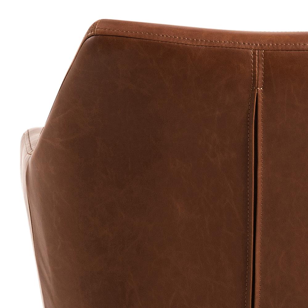 Bureaustoel Nora 8211 Vintage Pu Bekleding In Brandy