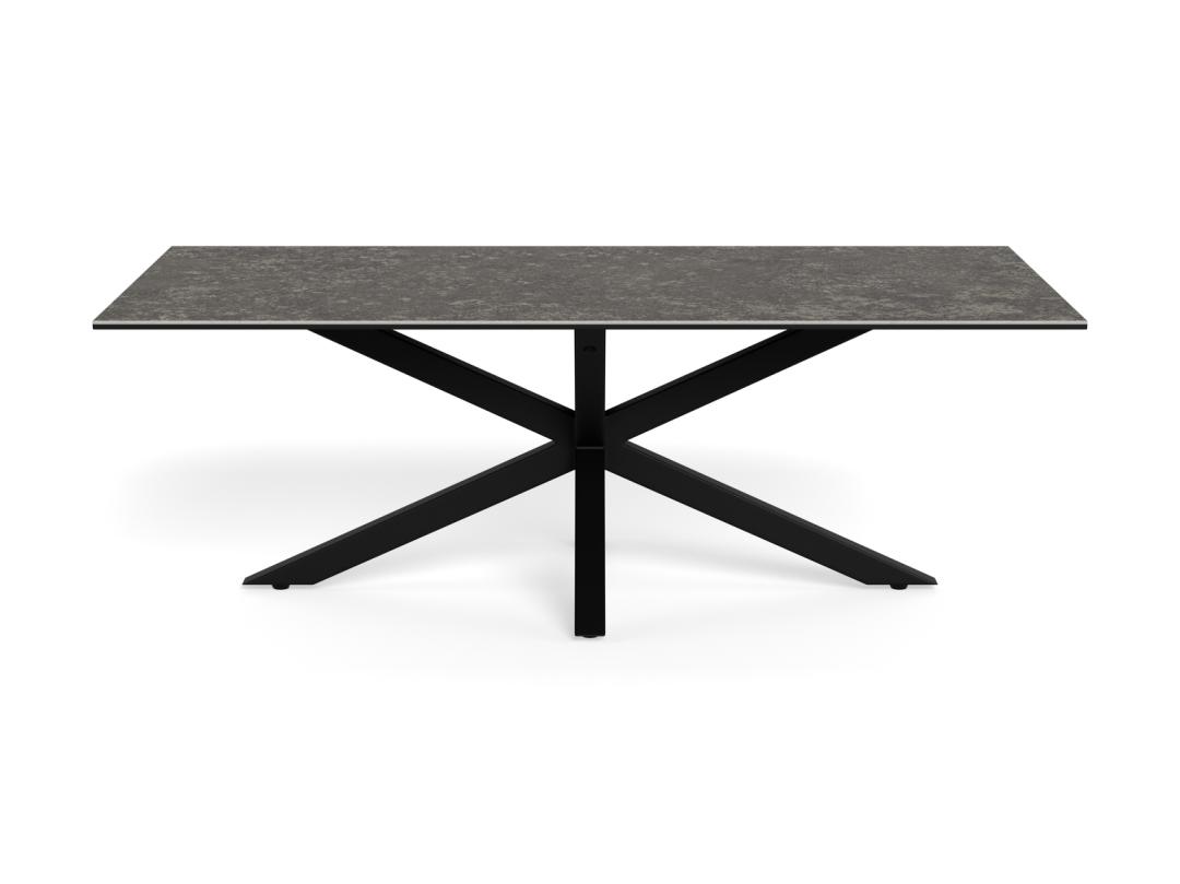 Salontafel Hemel 8211 Zwart Ruw Keramisch Blad 8211 Metaal