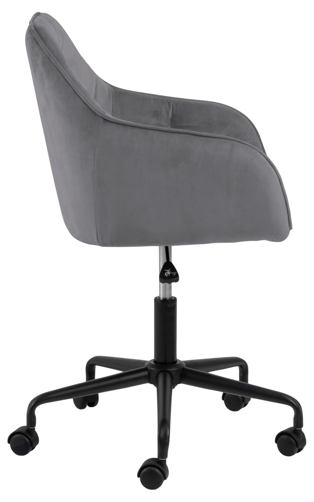Bureaustoel Brooke 8211 Met Armleuning 8211 Stof Vic Donkergrijs