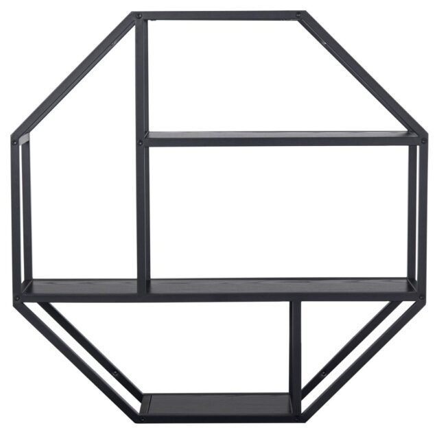 Wandplank Seaford 8211 Mat Zwart 8211 Staal