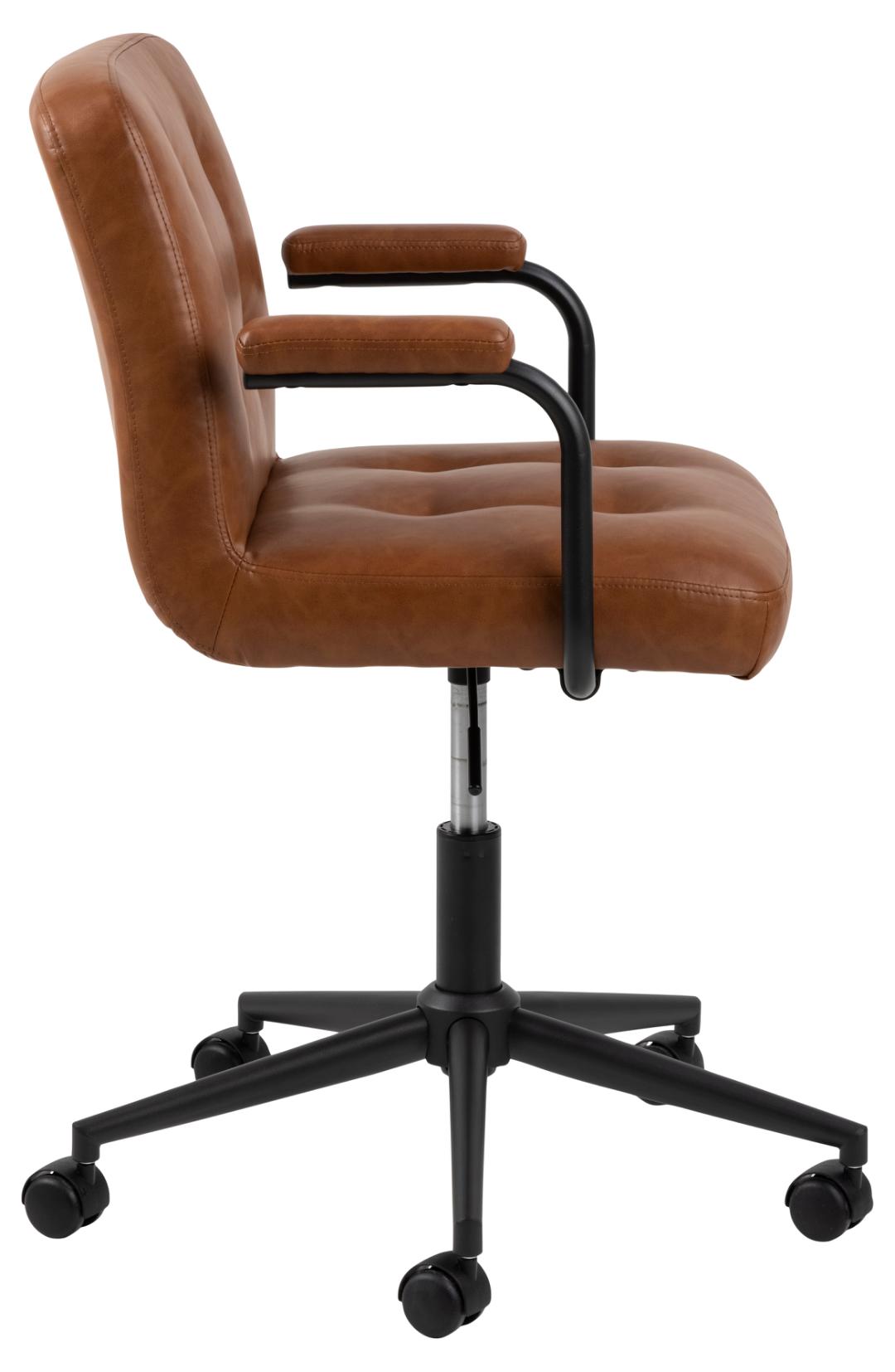 Bureaustoel Cosmo 8211 Pu Retro Brandy