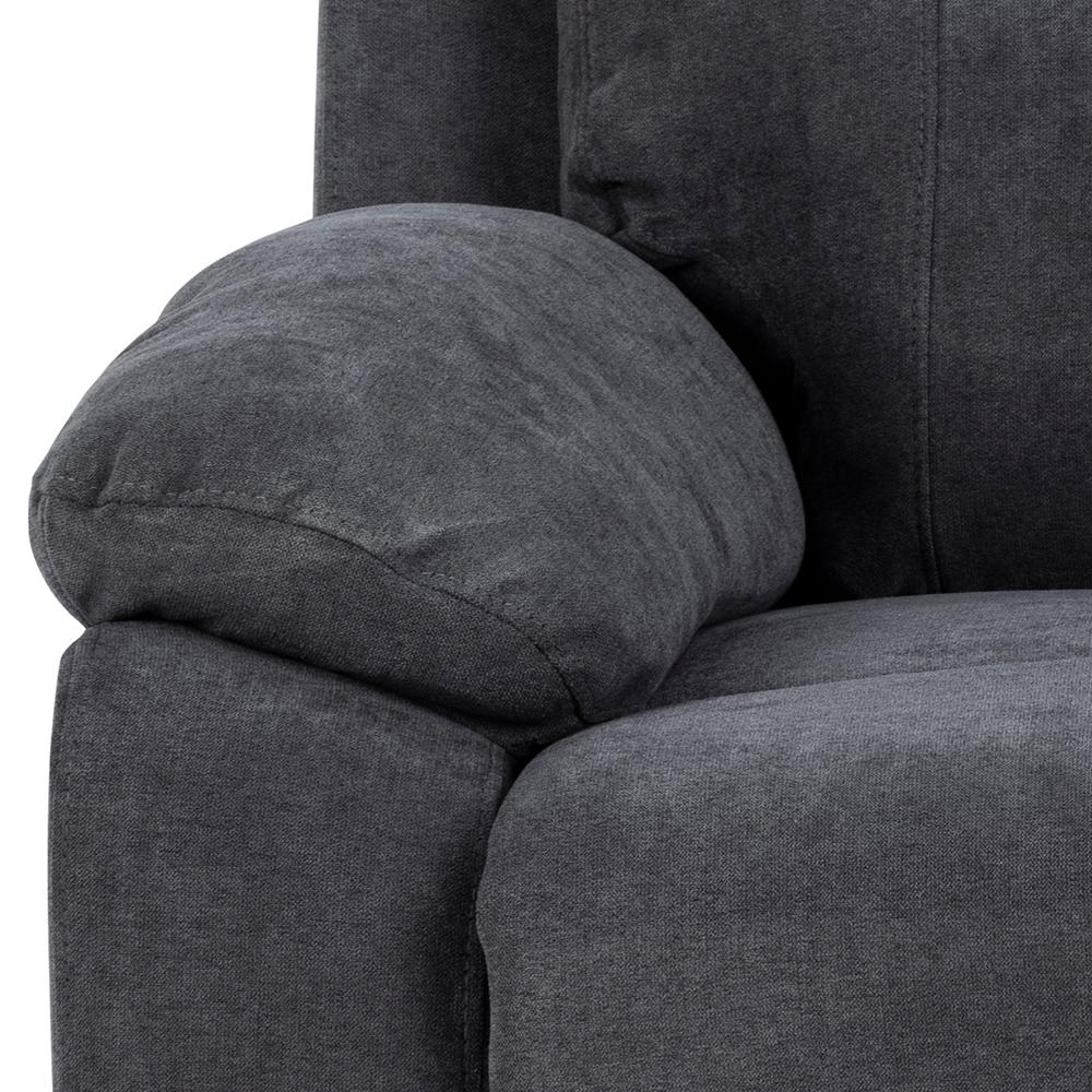 2 Zitsbank Mora Met Relax 8211 Stof Donkergrijs
