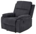 Relaxfauteuil Mora - Stof donkergrijs