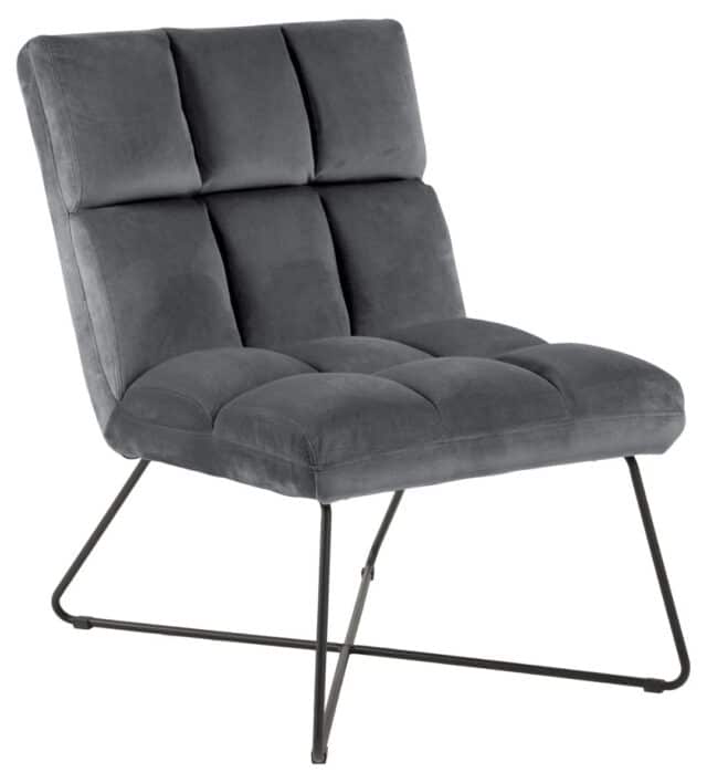 Loungestoel Alba 8211 Stof Donkergrijs