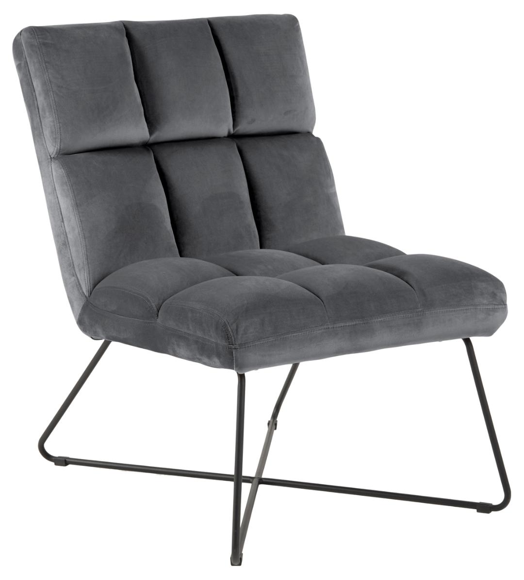 Loungestoel Alba 8211 Stof Donkergrijs