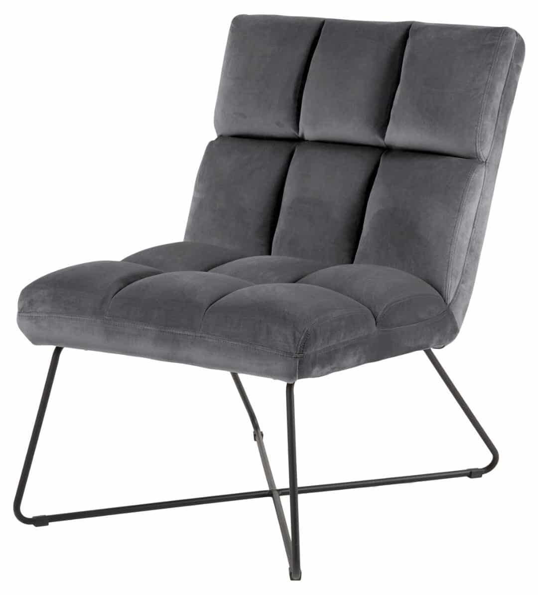 Loungestoel Alba 8211 Stof Vic Donkergrijs Loungestoel Alba 8211 Stof Vic Donkergrijs