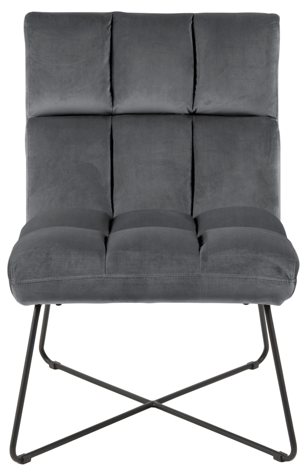 Loungestoel Alba 8211 Stof Donkergrijs