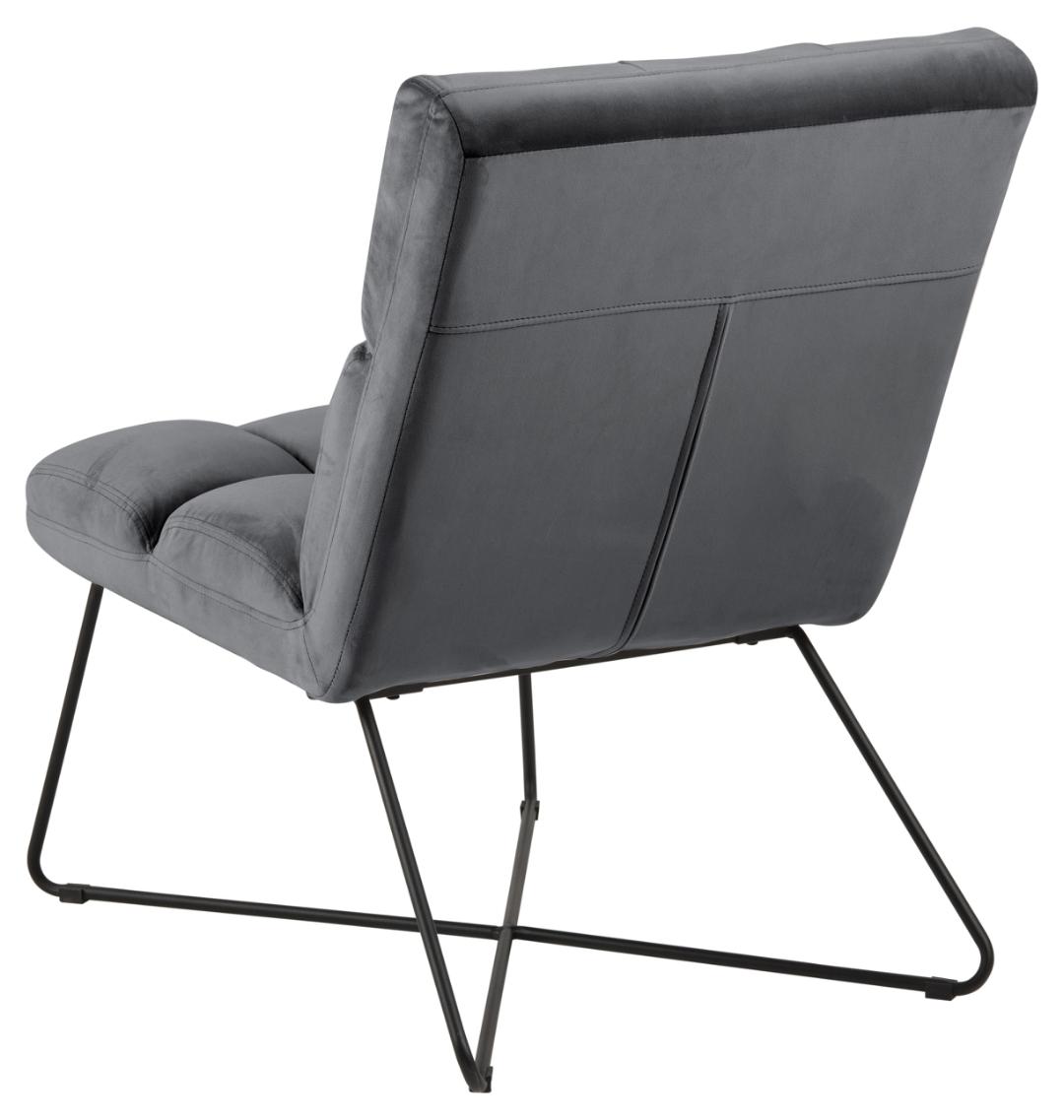 Loungestoel Alba 8211 Stof Donkergrijs