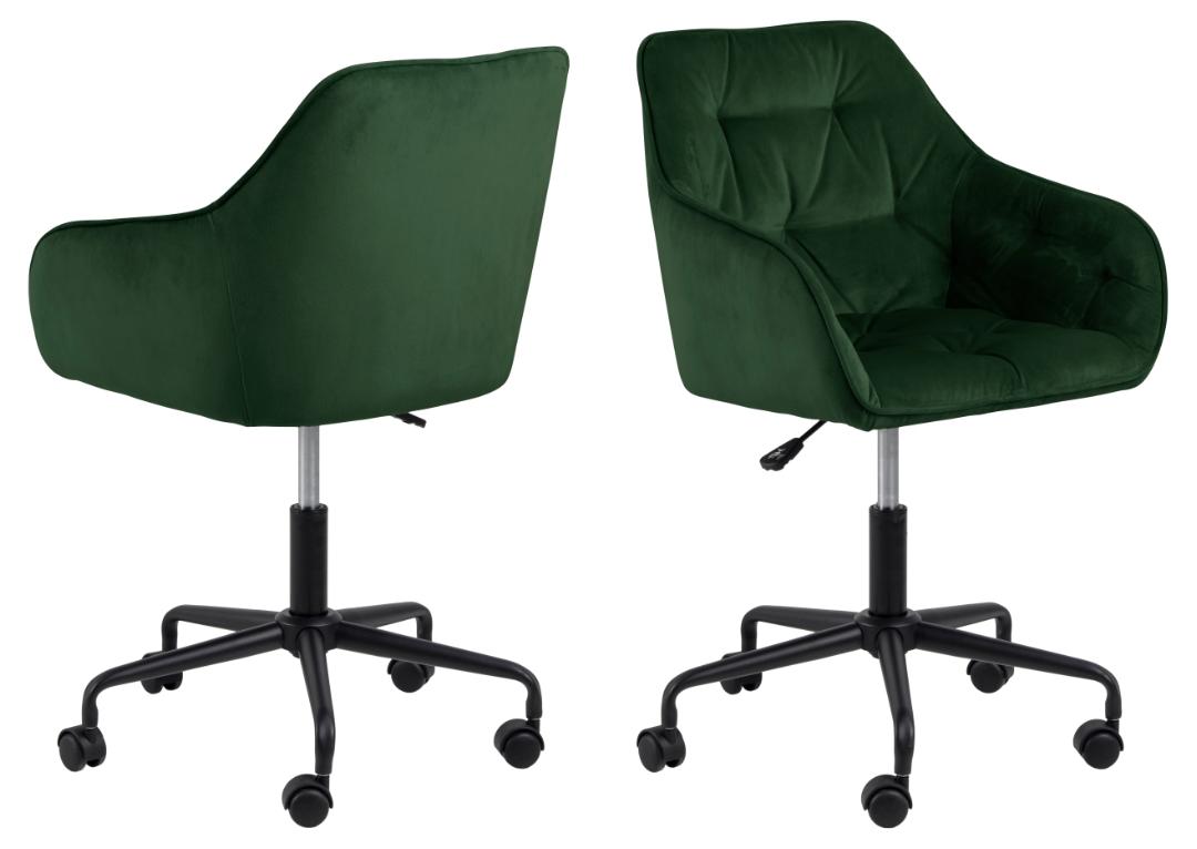 Bureaustoel Brooke 8211 Stof Vic Bosgroen