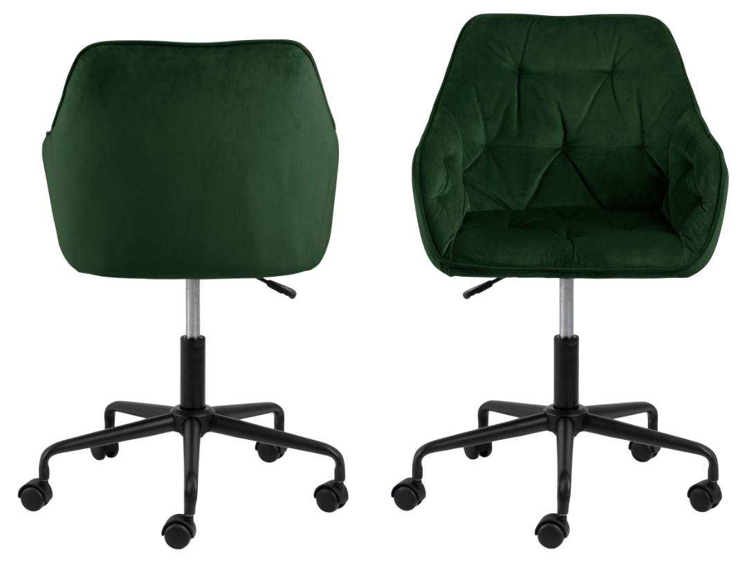 Bureaustoel Brooke 8211 Met Armleuning 8211 Stof Vic Bosgroen