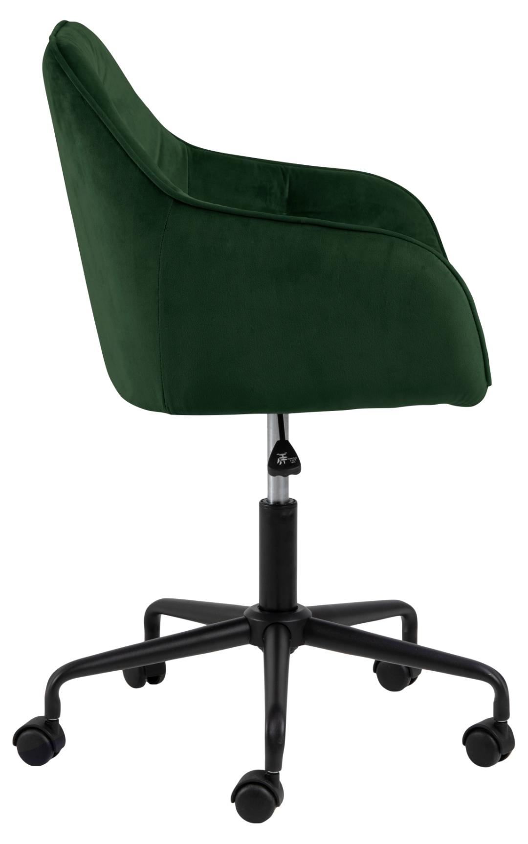 Bureaustoel Brooke 8211 Met Armleuning 8211 Stof Vic Bosgroen