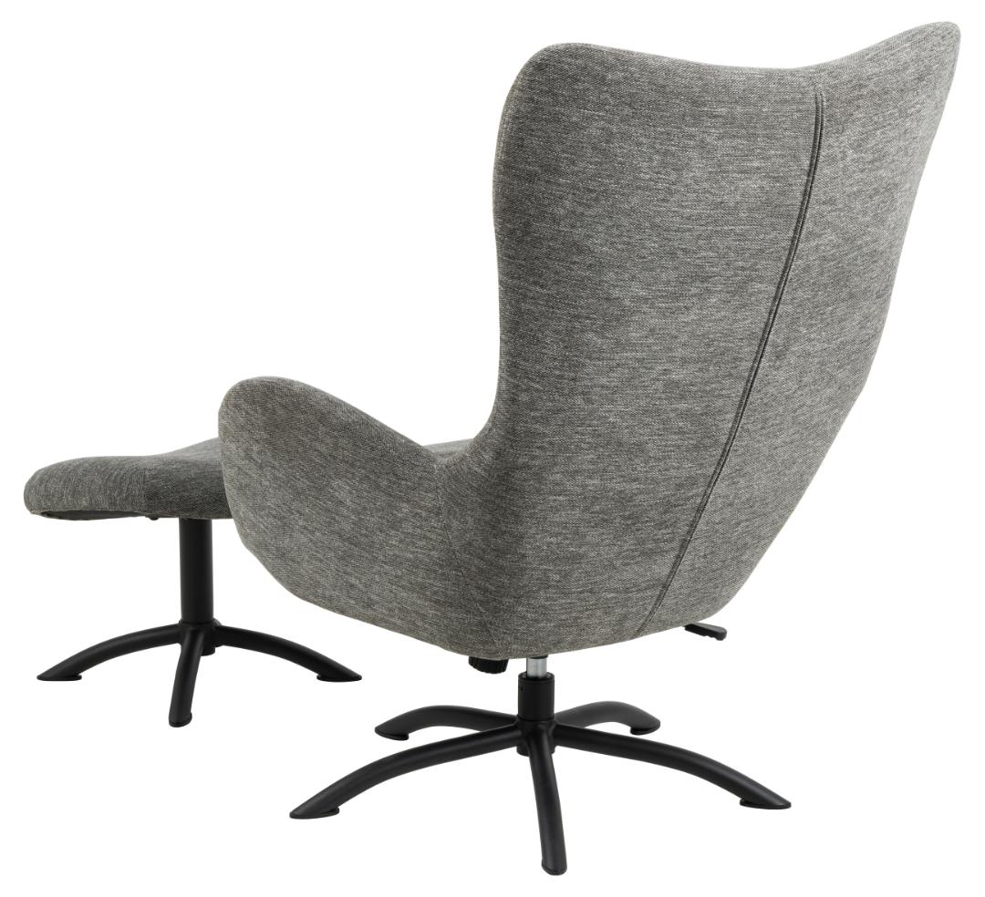 Relaxfauteuil Talgarth 8211 Met Voetenbankje 8211 Stof Antraciet