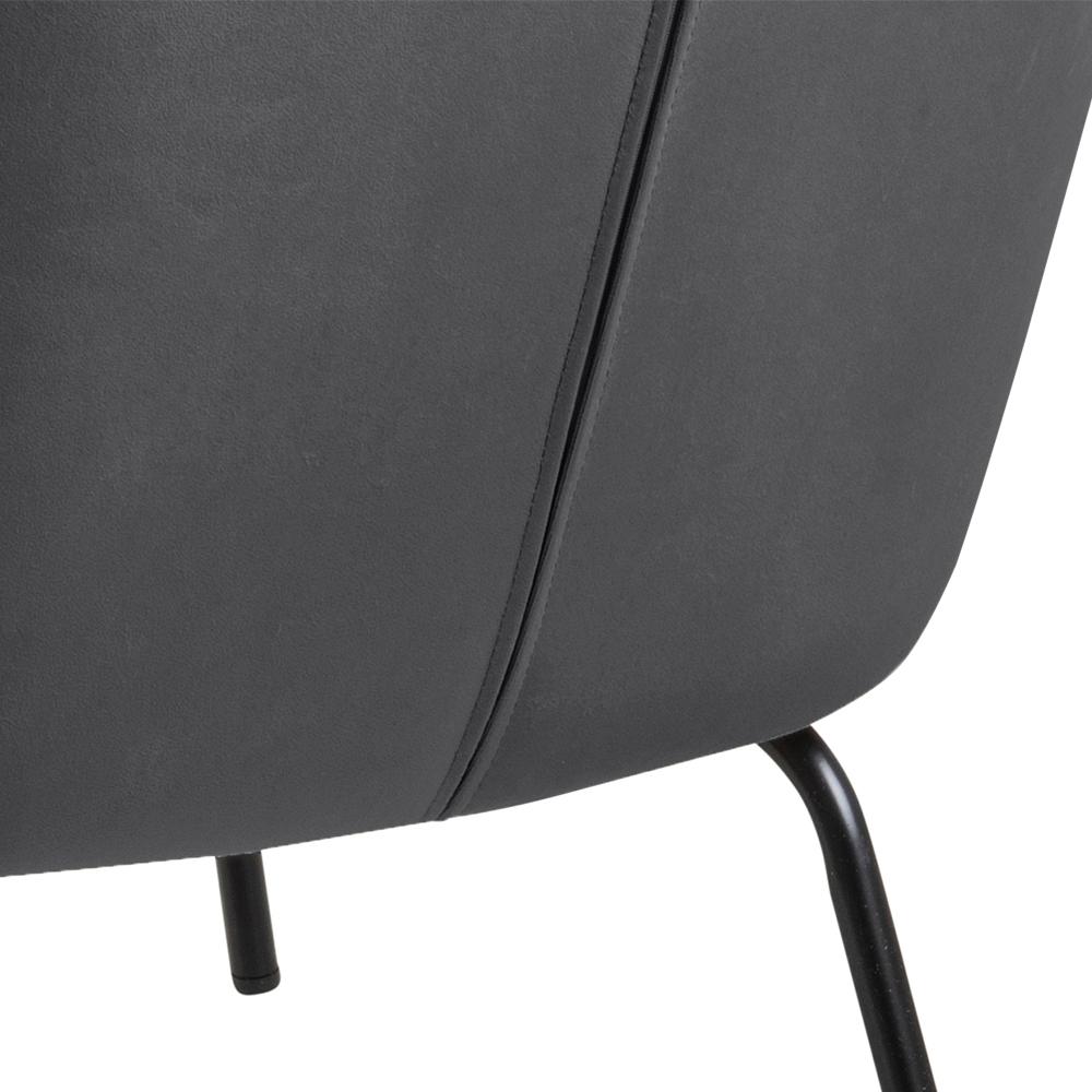 Loungestoel Melissa 8211 Stof Vic Donkergrijs Fluweel Loungestoel Melissa 8211 Stof Vic Donkergrijs Fluweel