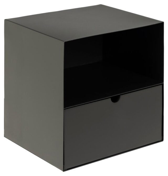 Nachtkastje Joliet 8211 Zwart Pu Mdf
