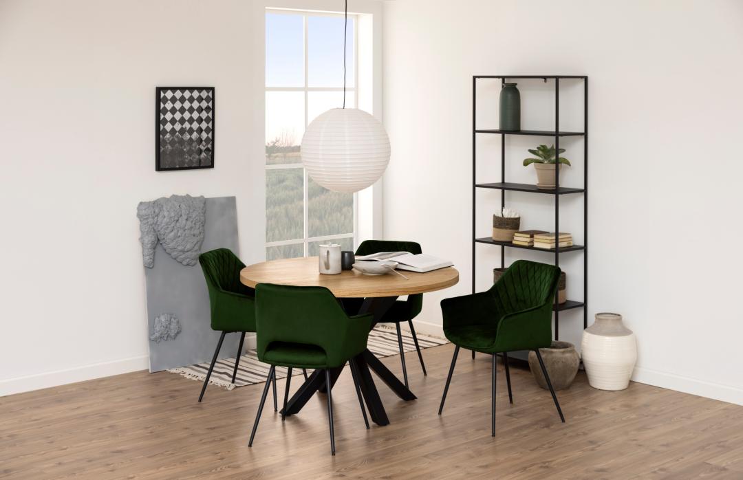 Boekenkast Newcastle 8211 Matzwart Metaal