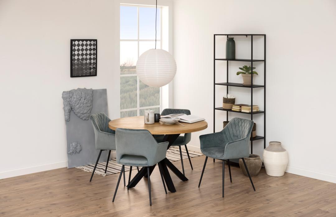 Boekenkast Newcastle 8211 Matzwart Metaal